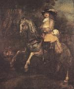 REMBRANDT Harmenszoon van Rijn portrait of Frederick Ribel on horseback (mk33) Sweden oil painting artist
